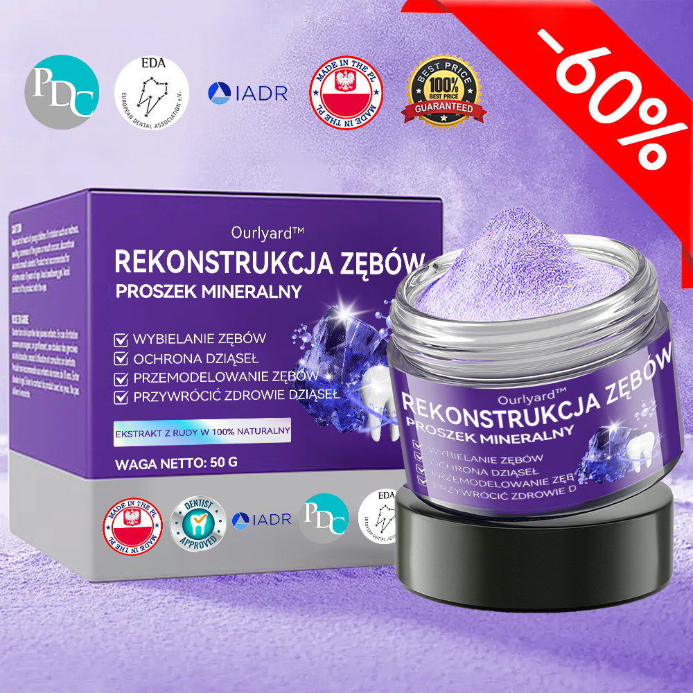 ☄️Ourlyard™ Proszek mineralny do regeneracji zębów 🦷 (zalecany przezBDA)✨✨✨